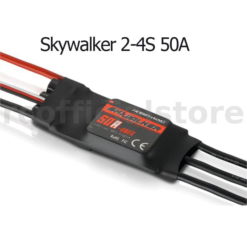 Hobbywing Skywalker 2-4S 50A UBEC Brushless ESC 5V/5A BEC RC Airplane FPV Camera Goggles Drone DIY Accessories ESC Models