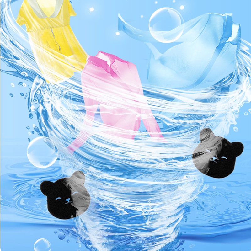 Durable Essential Laundry Magic Sticky Lint Pad / Washer,Dryer,Bedding,Clothes Cartoon Bear Shape Floating Hair Fur C... - Image 4