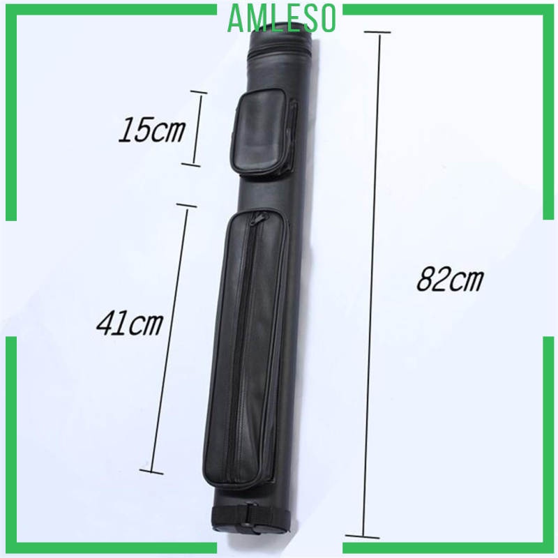 Chic Casual Portable Pool Cue Bag 2/4 Holes Leatherette Carrying Stick Snooker，Lightweight C - Image 3