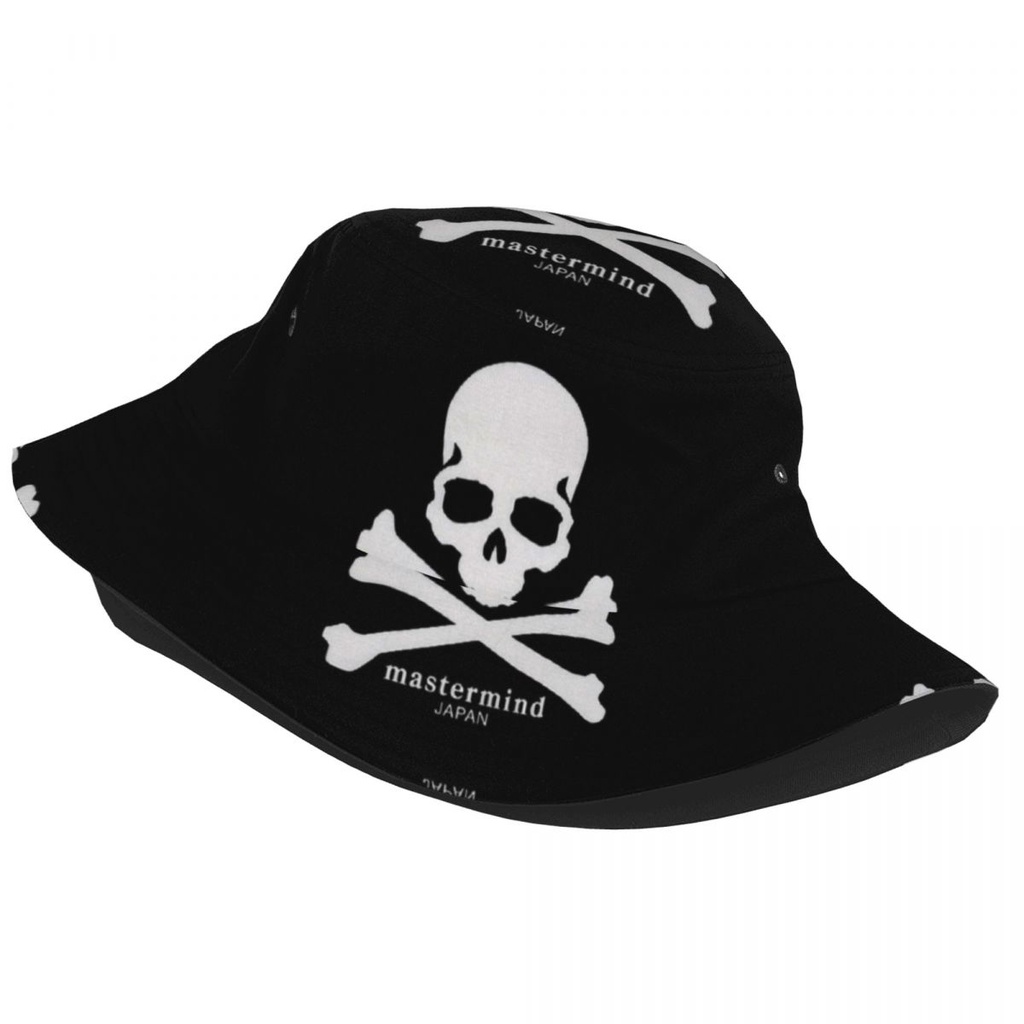 New Mastermind JAPAN MMJ logo Adult Sunshade Bucket Hat Bucket Hat Sun Hat Female Japanese Style All-Match Street Wear Hip-Hop Korean Version Hat Male ins Harajuku Port Style Small Brim Basin Hat Must-Have Sunscreen Hat Travel Leisure All-Match Round Hat