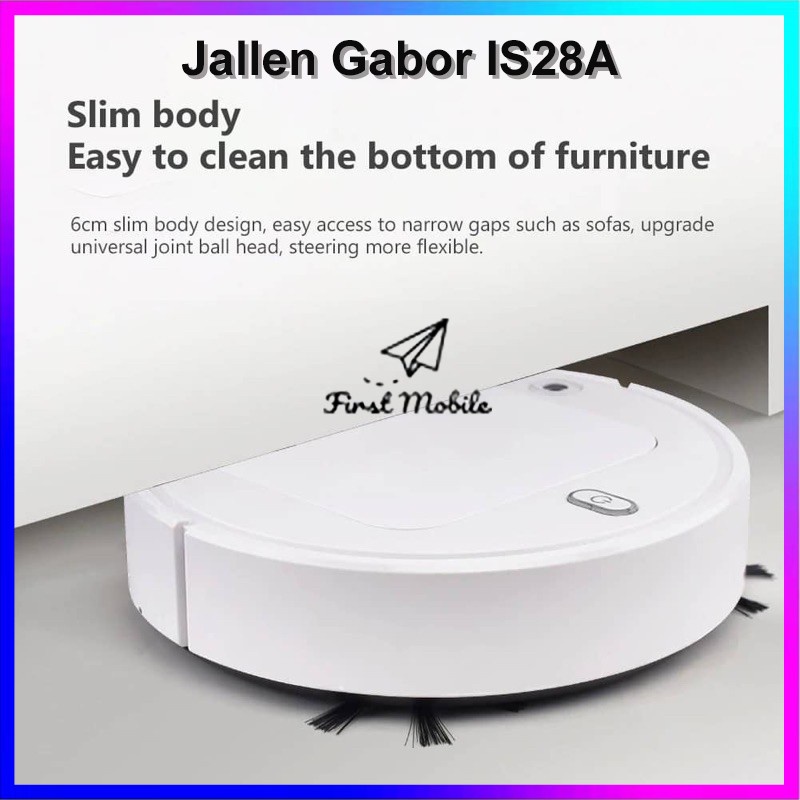 Jallen Gabor IS28A / IS25A / IS25 Intelligent Robotic Vacuum Cleaner Automatic USB Rechargeable Smart Robot Vacuum