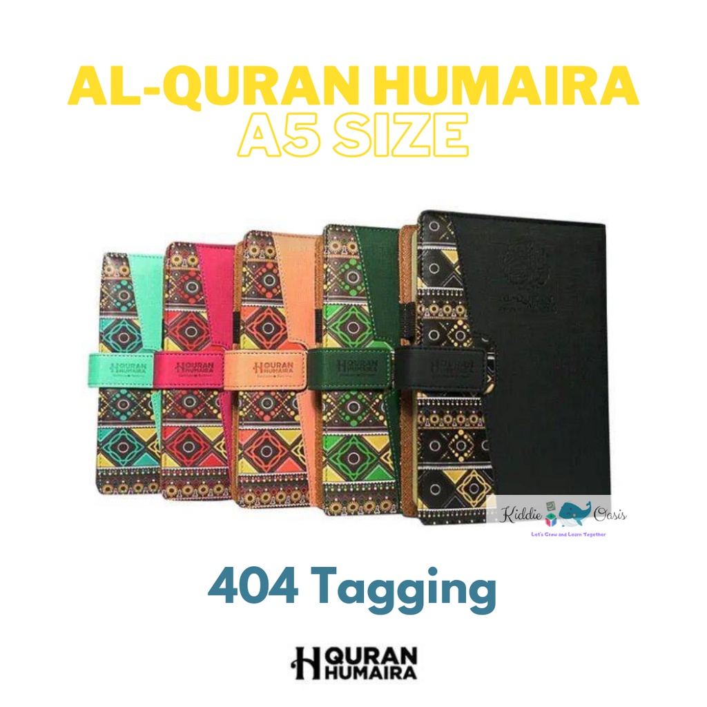 Al-Quran Tagging Humaira Magnet A5 size (404 Tagging) / AlQuran Terjemahan Quran Tafsir Tajwid Berwarna Quran Pelajar