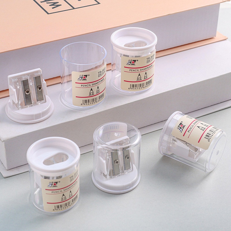 Premium Must Transparent Pencil Sharpener Student Double Hole - Image 5