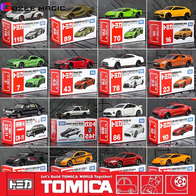 Takara Tomy Tomica Nissan GT-R Mercedes McLaren Honda Lamborghini Jeep Toyota Alloy Toys Car Diecast Metal Sports Vehicles Model Collection Birthday Gifts Toy for Boys