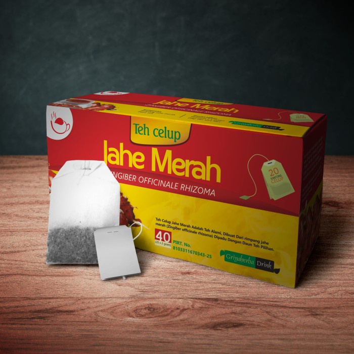 Multi Quality Teh Jahe Merah Griya Herba Minuman Herbal Celup Isi 20 Stamina Pria Have Durable