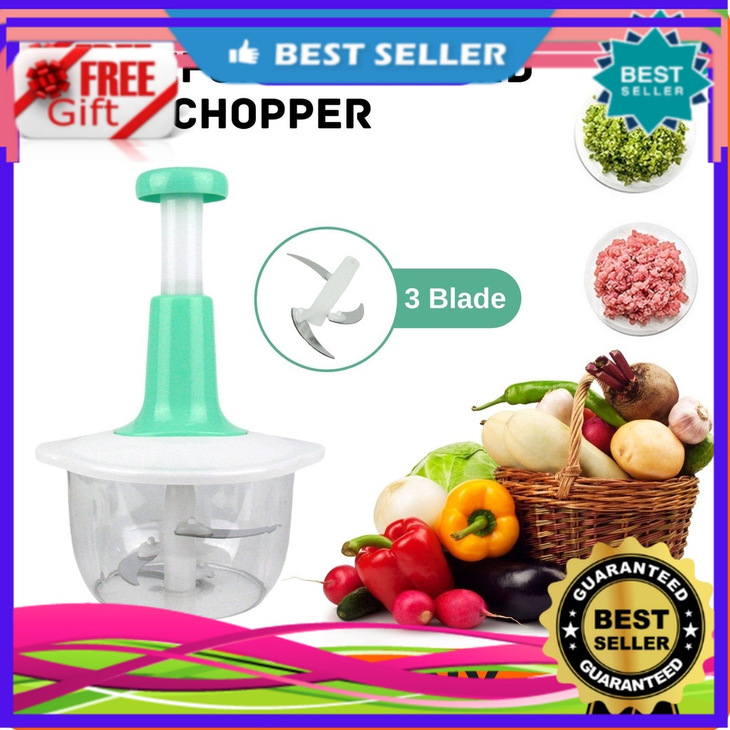 Manual Food Processor Multifunctional Gourmet Cuisine Hand Pat