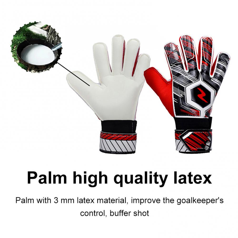 New Kids Gloves Football Soccer Goalkeeper Goalie Full Finger Hand Protection Gloves for Adult Soccer Goalkeeper