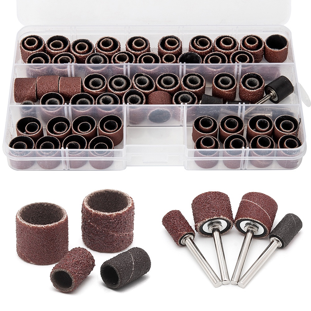 Hardware Craft Elevate Your Rotary Tool Game: Discover 104-Piece Drum Sander Set Box Mandrels Refills! - Image 4