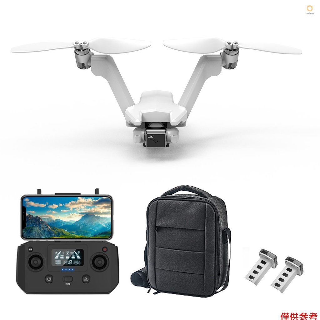 GPS RC Drone with Camera 2.7K 5G Wifi EIS 2-axis Gimbal Brushless Motor Quadcopter Image Transmission 1000m V-shaped 26mins Flight Time 2 Battery