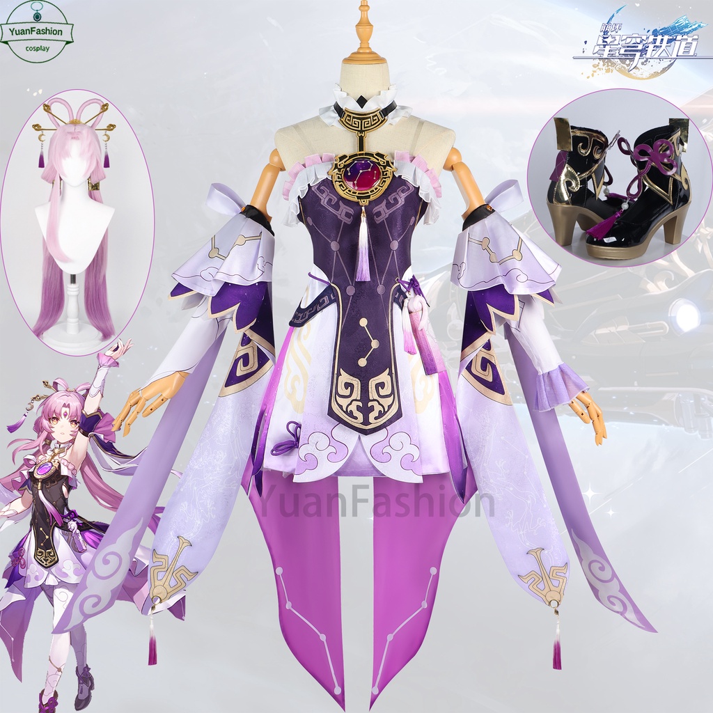 [Ready Stock] Honkai Star Rail cosplay clothing Fu Xuan cosplay Women's clothing Royal sister Animation game cosplay set Perfect restoration