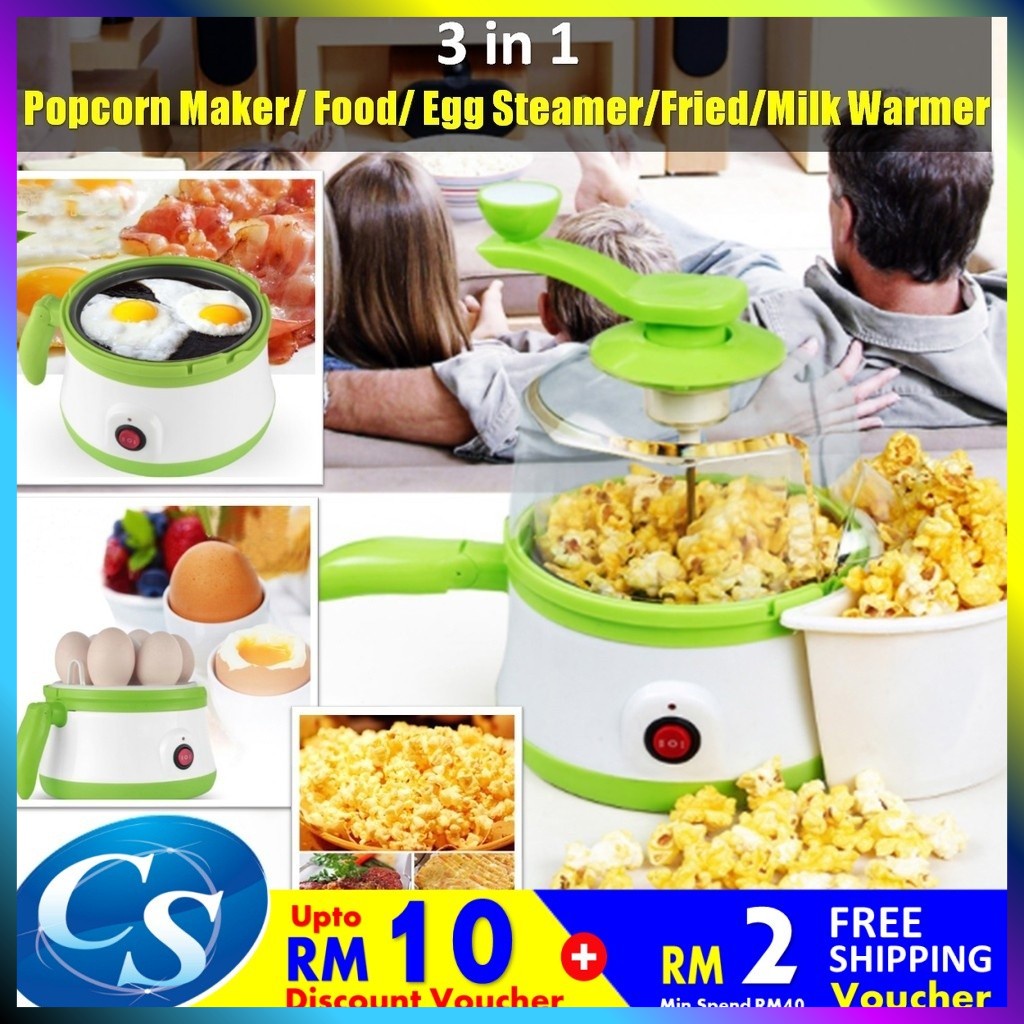 Multifunction Cooker Popcorn Maker Egg Steamer Machine Rice