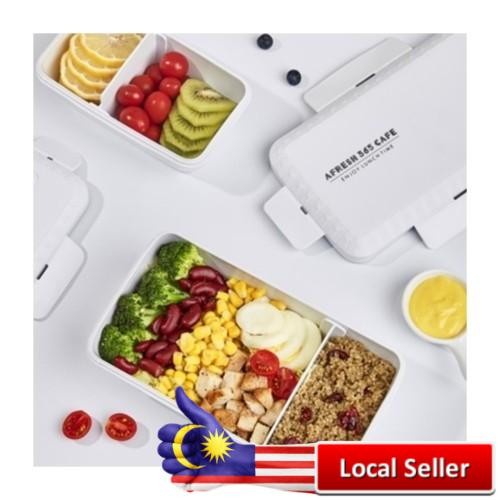 KM Lunch Box 2 Compartments Japanese Style Bento Box Food Container BPA Free Bekas Makanan Jepun Bento Bekal Bebas BPA