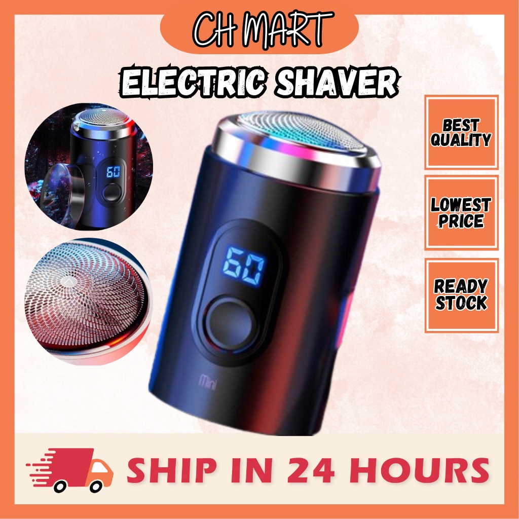 Electric Shaver Mini Men Portable Rechargable Dry And Wet Use Mini Shaver Digital Display Travel Size Washable Blade 剃须刀