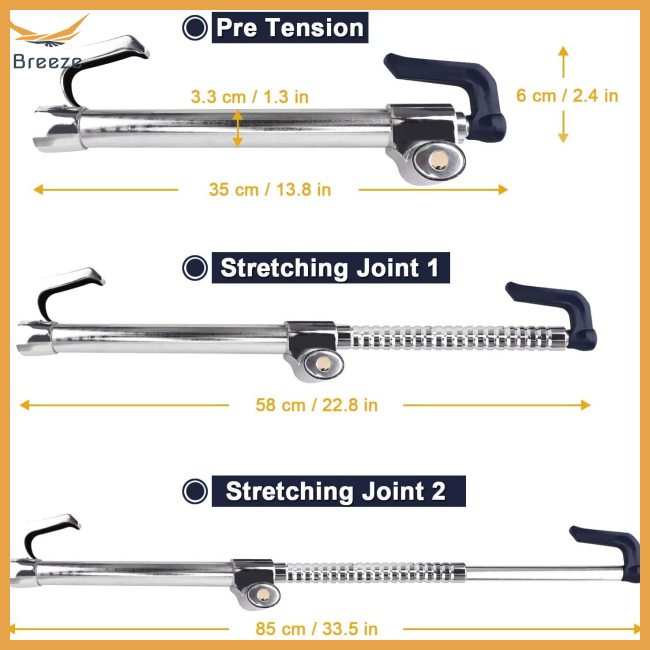 Versatile Have breeze Universal Steering Wheel Brake Lock Anti-theft Retractable Double Hook Car Clutch Pedal Must Pu... - Image 2