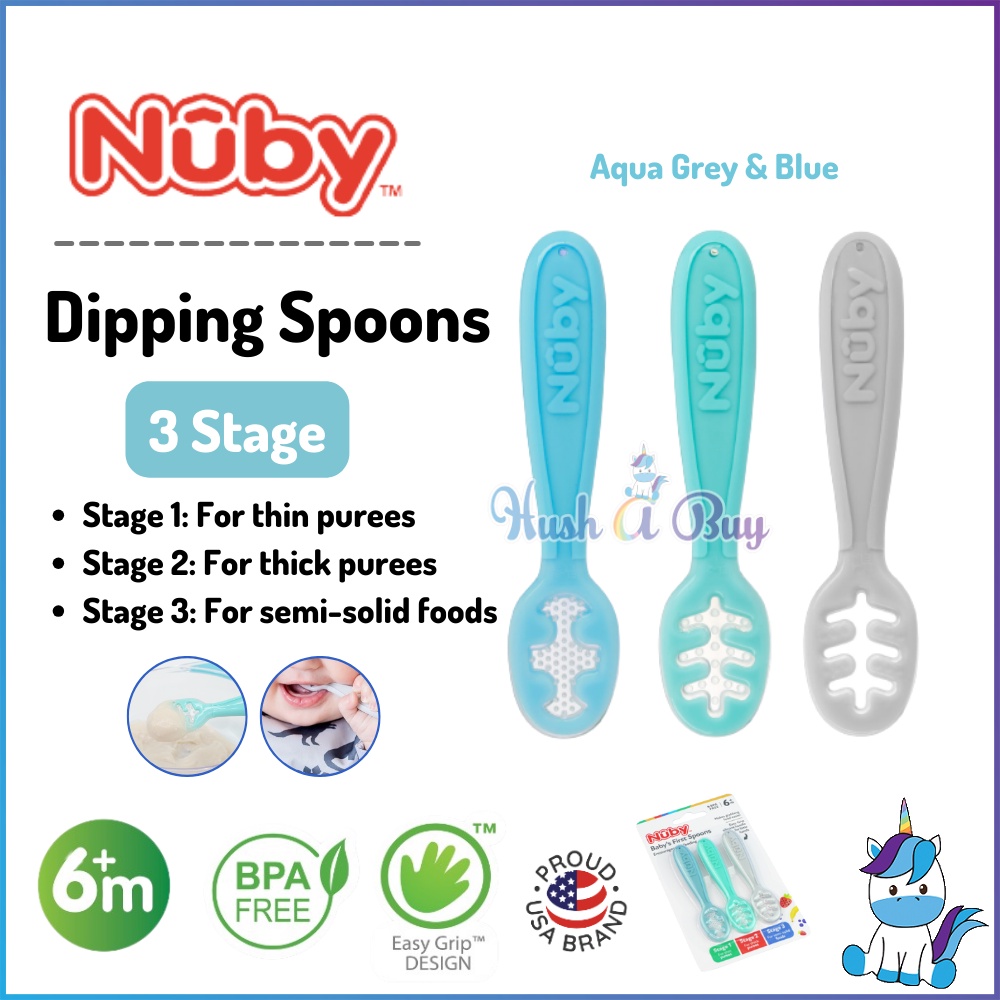 Nuby 3 pc. 3-Stage Baby's First Spoons Set