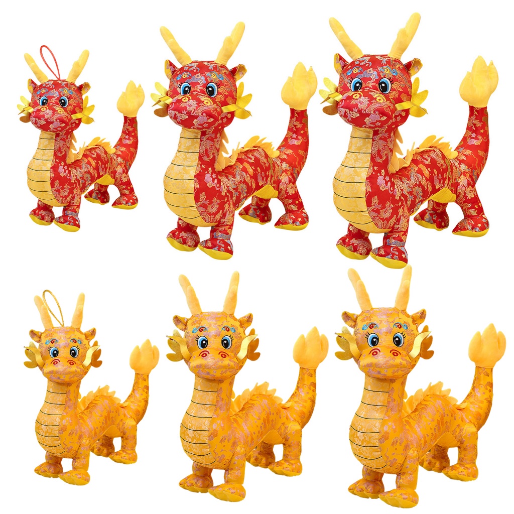 Purpose Premium largesize| Soft Dragon Toy 2024 Zodiac Plush Doll Cute Cartoon Mascot Chinese New Year Perfect Holida... - Image 3