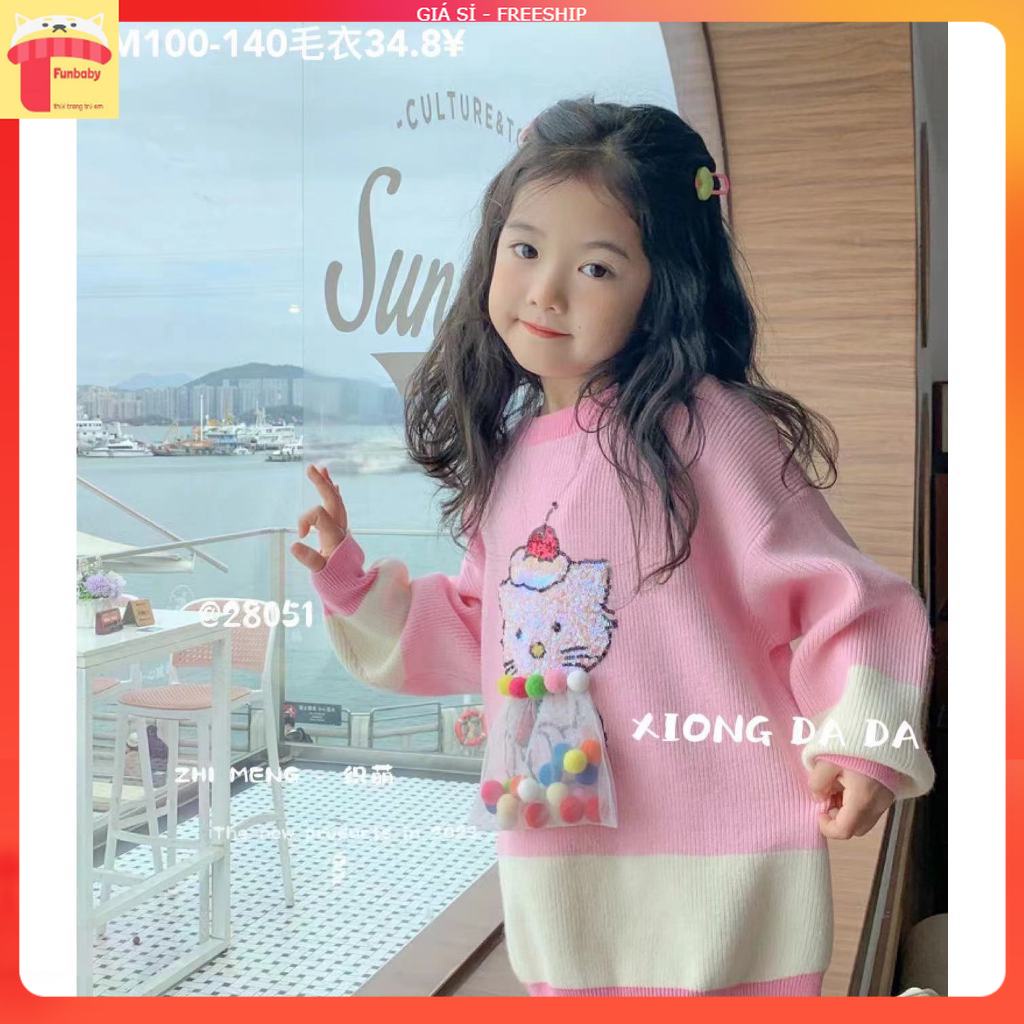 Sweaters For Girls Exported To Korea, 3-9 Years Old Women'S Sweaters With Buttons And Round Necks With Many Colors, Not Ruffled