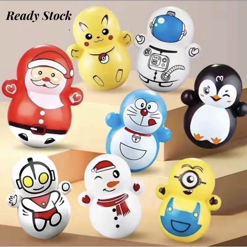 Cute Tumbler Doll mini tumbler toy desktop toy children's door gift idea 可爱不倒翁