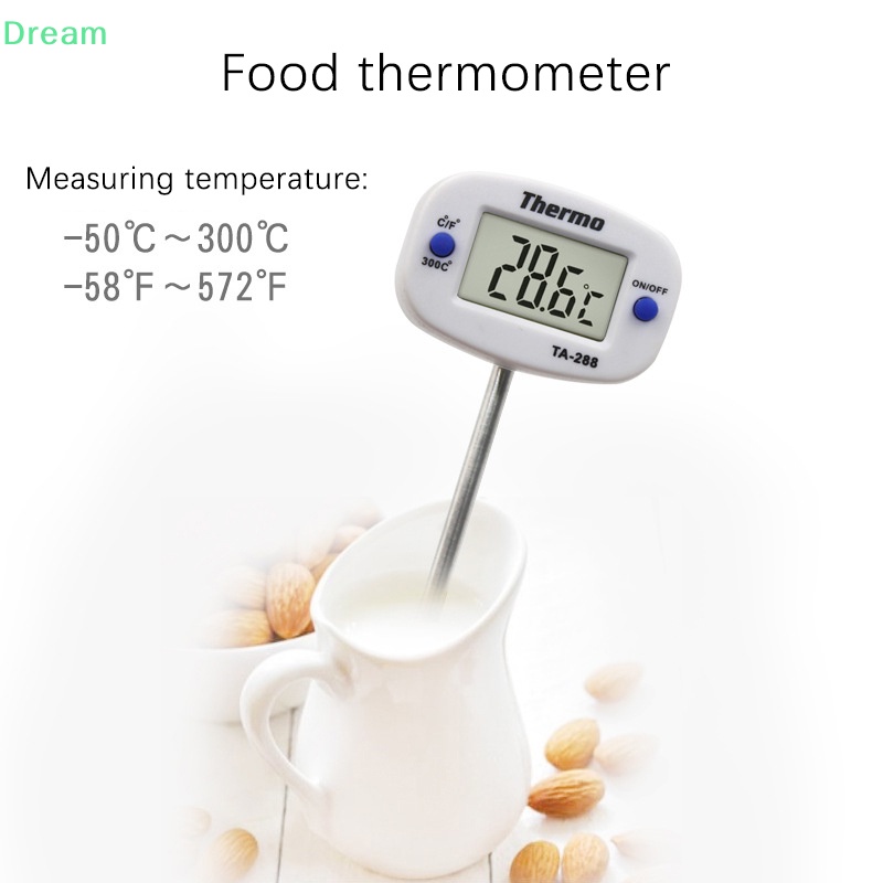 Bbq Digital Kitchen Food Thermometer Meat Fry Dinning Household Cooking Temperature Gauge Oven Food Thermometer On Sale