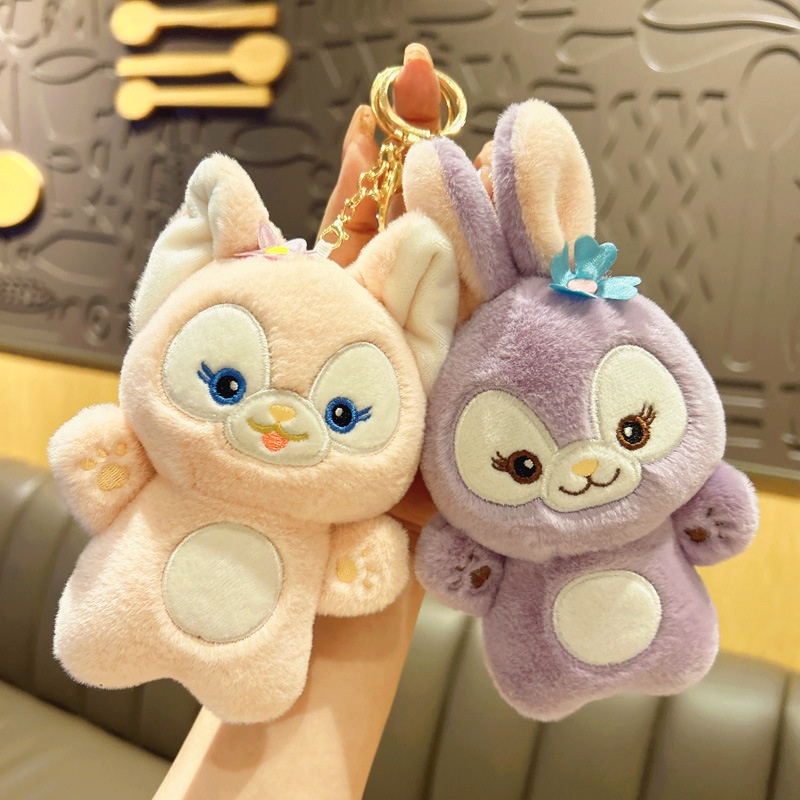 Portable Casual Cartoon Fox Doll School Bag Pendant Keychain Plush Toy Wholesale Mini Fashion Accessory - Image 3