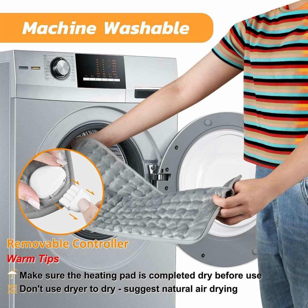 Essential Durable Hailicare Electric Therapy Heating Blanket Microplush Heat Mat Neck Abdomen Stomach Waist Back Pain... - Image 4