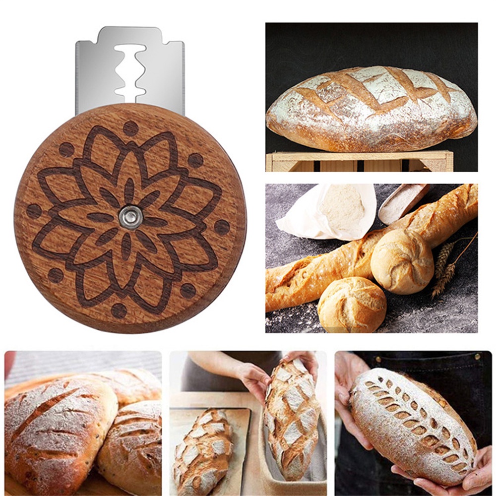 Round Baguette Cutter UFO Bread Lame Dough Score Cutting Tools French Bread Scorer Baking Source Dough Bread Cutter Tools