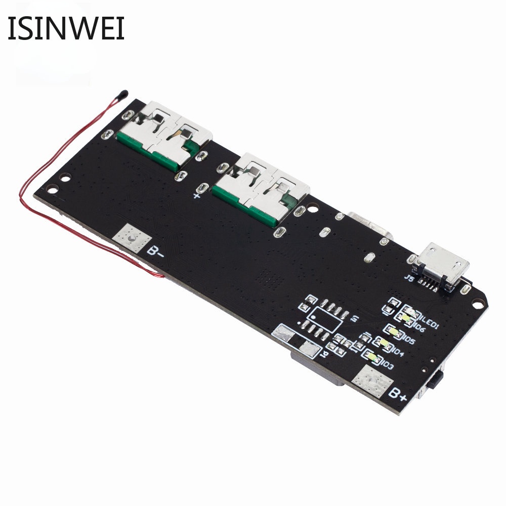 QC4.0 QC3.0 LED Dual USB 5V 4.5A 22.5W Micro/Type-C USB Mobile Power Bank 18650 Charging Module Temperature / Circuit Pr
