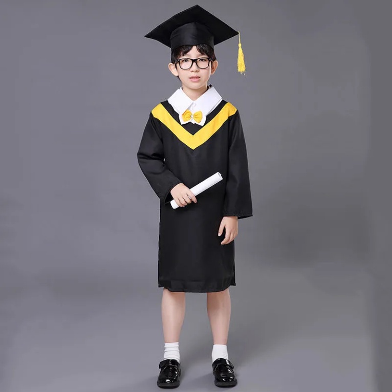 Multi Must 【】Party Girls Bachelor Gown Graduation Jacket Suit Cosplay Costumes Fancy Graduate Kids Academic Unifo... - Image 3