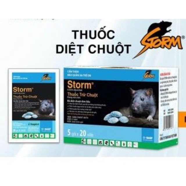 Kill Rats STORM Box Of 100 Tablets - Fast Effect, Safe For Users