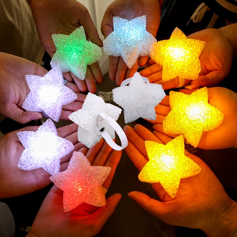 Handheld Stage Pentagon Star Lamp / Dance Performance Bracelet Light / Concert Cheer-up Lights / Battery Power Color Gradient Lamp / Festival Atmosphere Creating Props