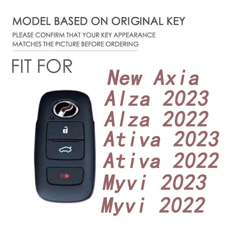 Purpose Have Perodua New Alza 2022 Myvi Axia 2023 Ativa Alloy Key Cover Keyless Car Case Remote Accessorie - Image 2