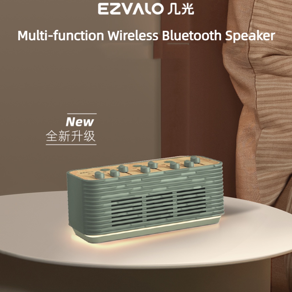 Ezvalo Portable Wireless Bluetooth Audio Natural Scenario Speaker Insomnia Mini Sound Bar Wireless Bluetooth Speaker ornament Smart Sound Quality Stereo subwoofer outdoor camping White Noise Sleep Light decoration New Year Gift desk decor Scenario Speaker