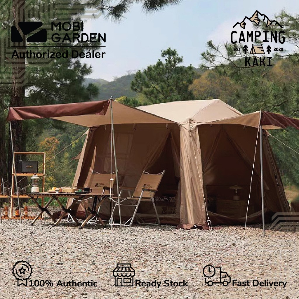 Mobi Garden Tent Holiday Mountain Tent 5.9 Camping 3Person Tent Waterproof Double Layer Outdoor Tent Camping Tent