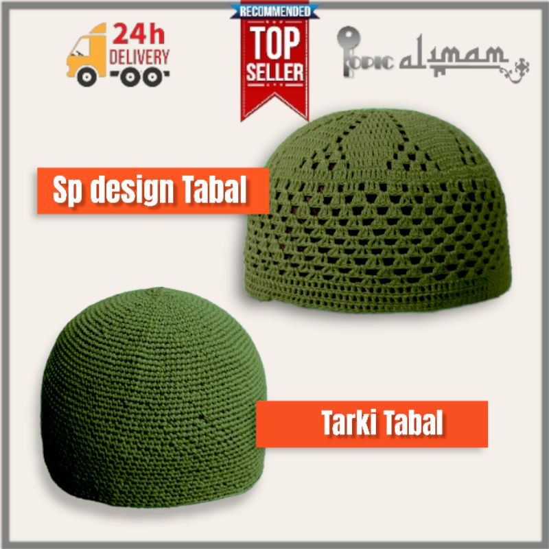 KETAYAP SURAU MASJID KOPIAH KAIT YAMAN TARKI-KOPIAH KAIT TEBAL/ KOPIAH DEWASA/ KOPIAH BENANG TEBAL KOPIAH TURKI SONGKOK