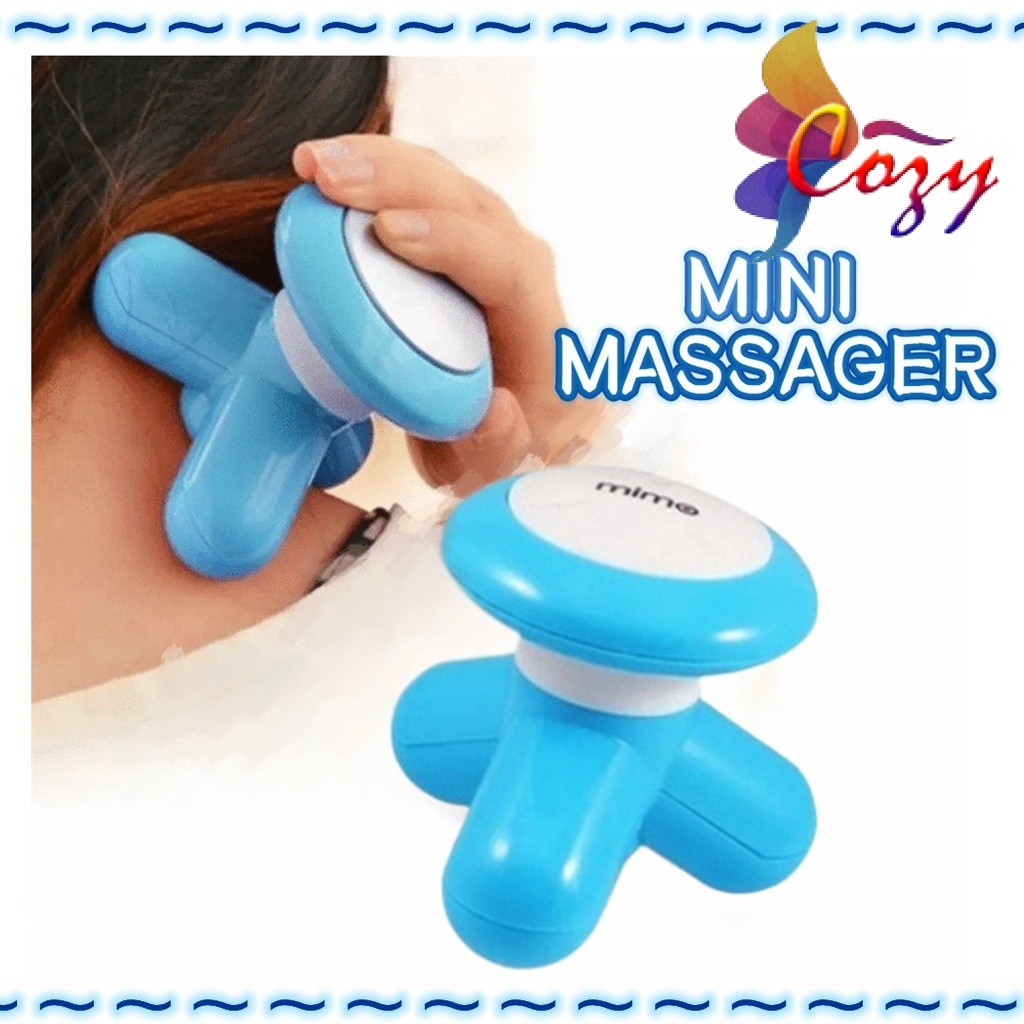 Triangle Mini Massager Electric Neck Head Hand Body Relaxation Wave Vibrating Portable Massage Machine USB Battery