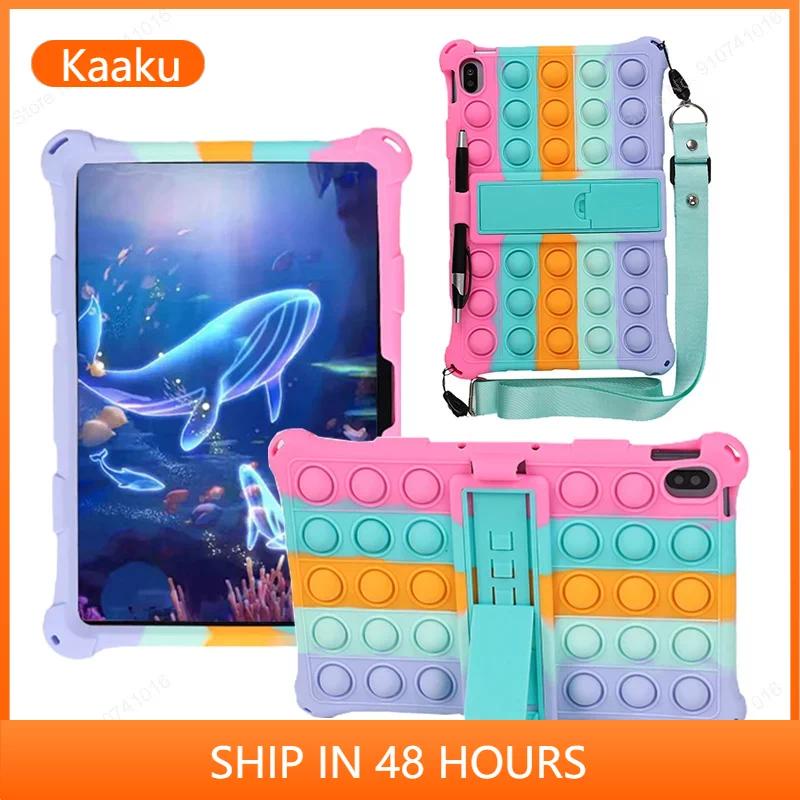 For OPPO Realme Pad 10.4 inch 2021 RMP2102 RMP2103 Realme Pad mini 8.7 Case Kids Soft Bubble Tablet Stand Cover For RealmePad 10.4'' 2021 Case Funda