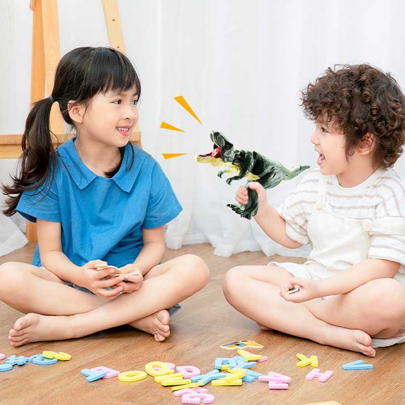 Have Essential Kids Dinosaur Toys Boys Girls 3+Years Old Swing 300° Head Tail Press Swingable Tyrannosaurus Rex Model - Image 4