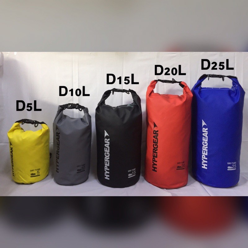 HyperGear (Backpack/Sling) 5L 10L 15L 20L 25L Dry Bag Waterproof Diving Bag Travel Waterproof Camping