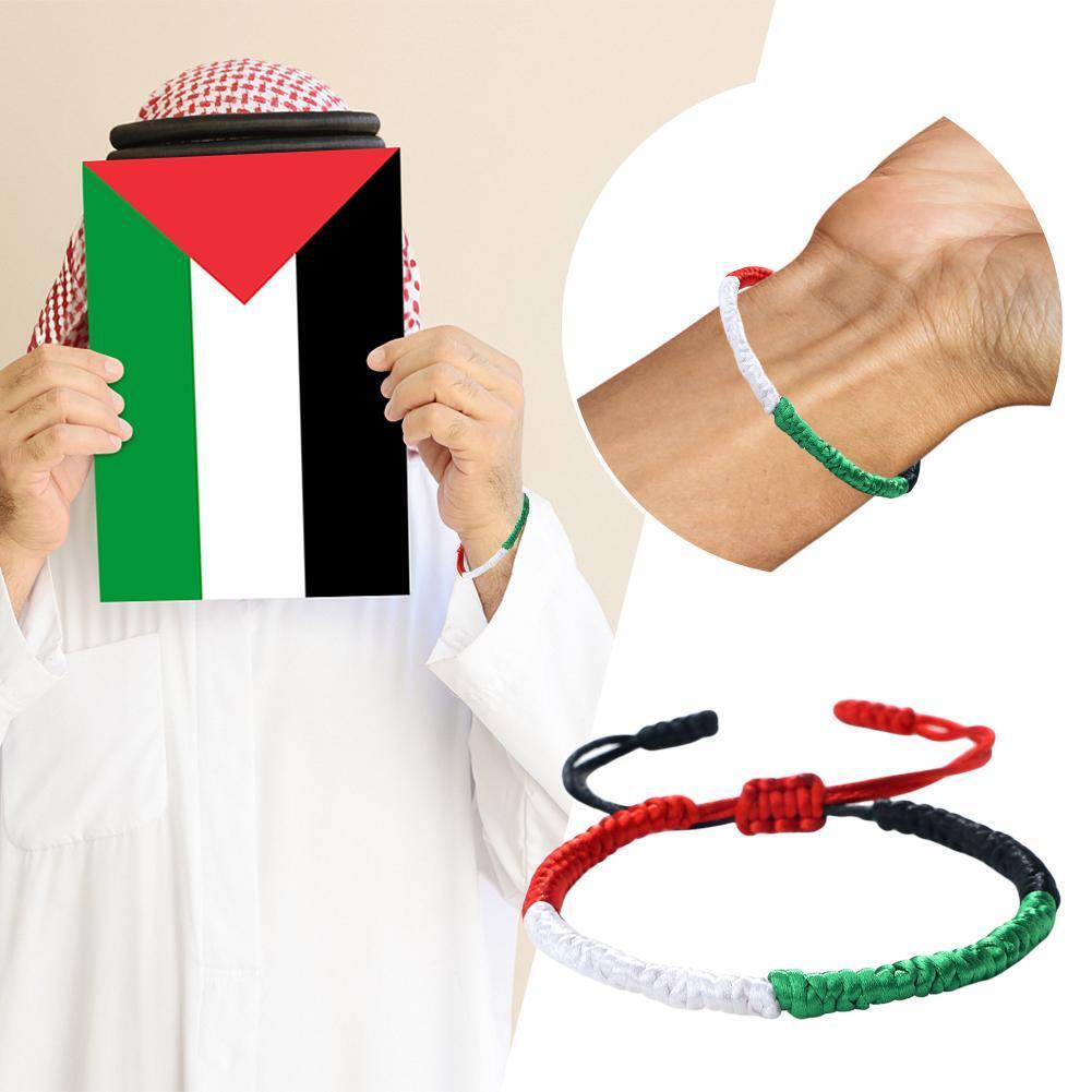 1pcs Palestine Palestinian Diplomat Bracelet Palestin Flag Bracelet Free Palestine wrist band For Women Man Couple