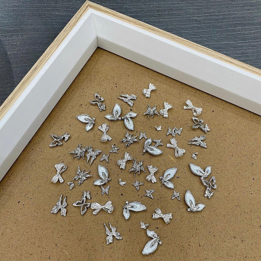 Hottrend silver nail decoration charm Set