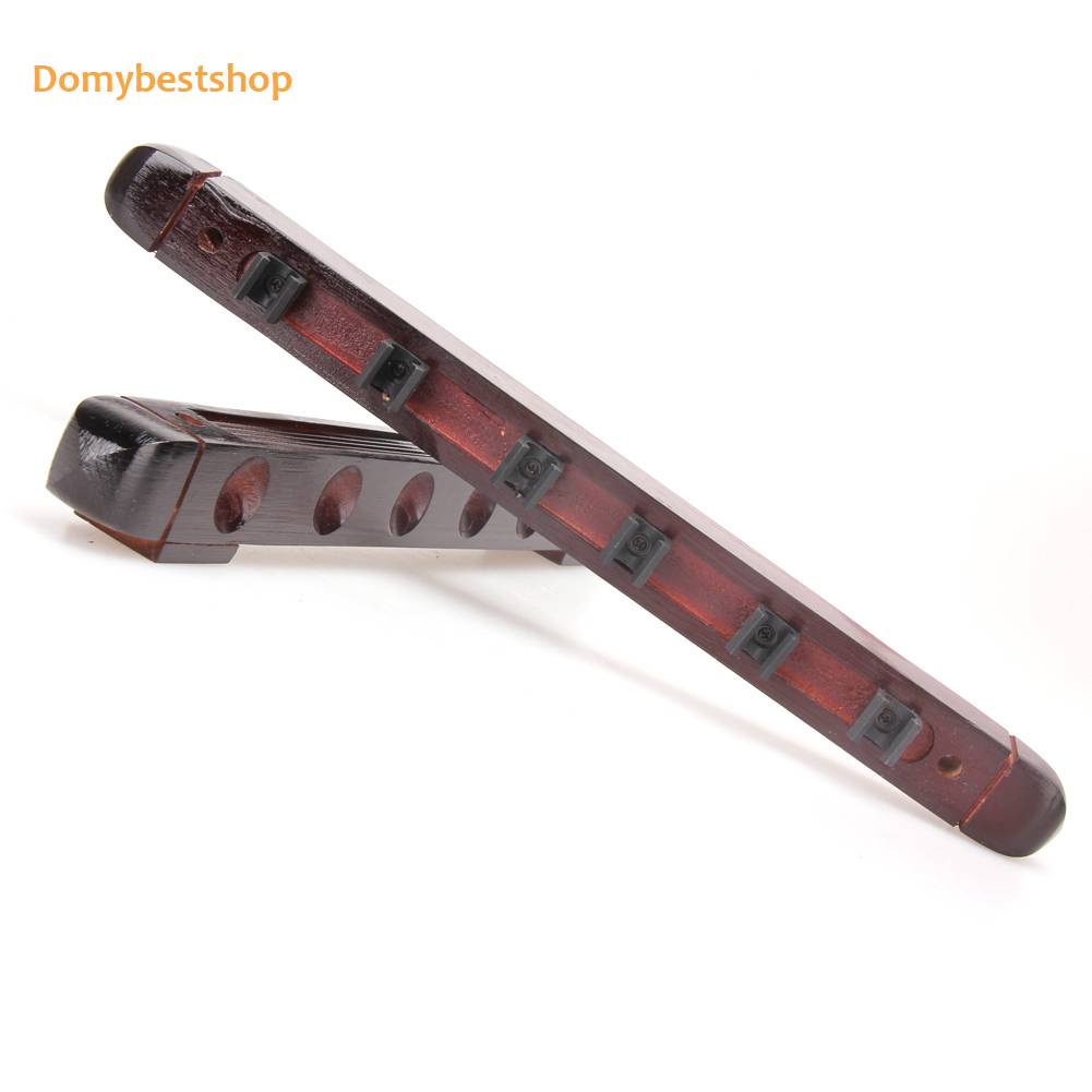 Workshop Repair Wood Billiard Bar Rack Wall-mounted 6-slot Snooker Pole Brackets Professional Durable Tools Duty DIY - Image 2