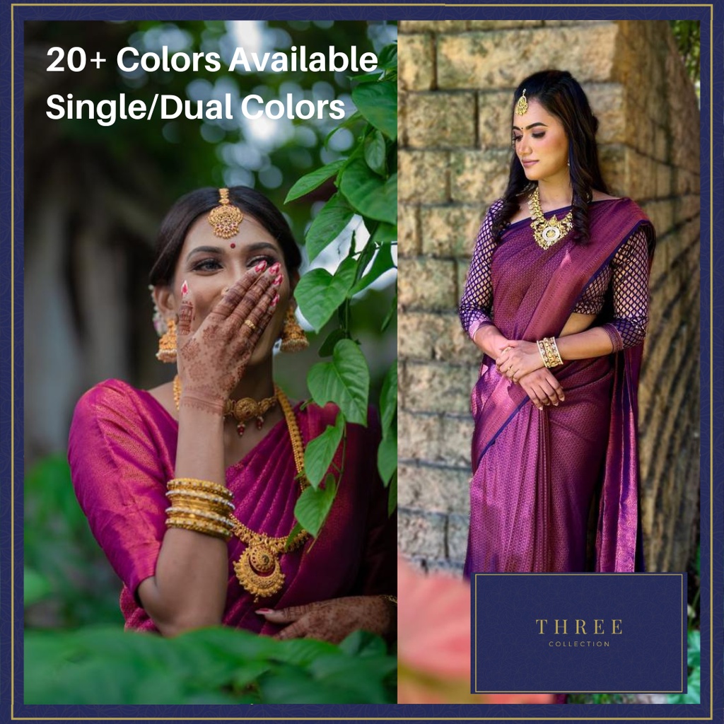 [READYSTOCK] Three Collection Kubera Pattu Saree Collection Series 1510 & 1511 | FREE SHIPPING