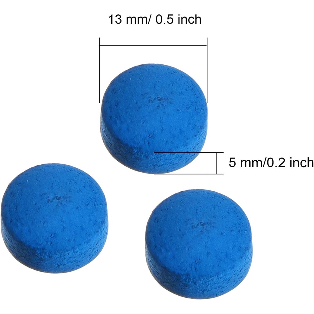 Snooker Billiard Pool Cue Tips Pool Cue Tips Replacement Kit Pool Stick Tips Billiard Cue Tips for Pool Cues
