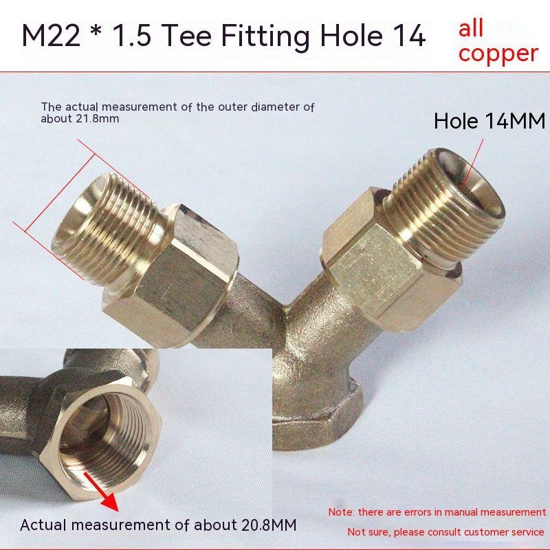 Must Quality 280/55 360 Type High Pressure Washer Accessories Car Brush Pump Outlet Pipe Tee Joint 14 18 22 - Image 5