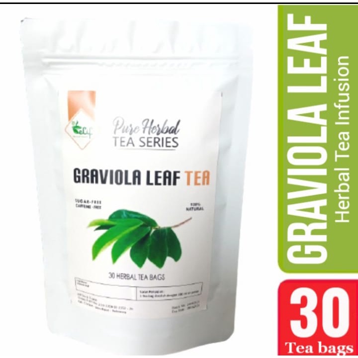 Travel Portable ELIF TEA Graviola Teh Daun Sirsak Soursoup Leaves Pure Herbal Series 30 Bag v1 Chic Daily