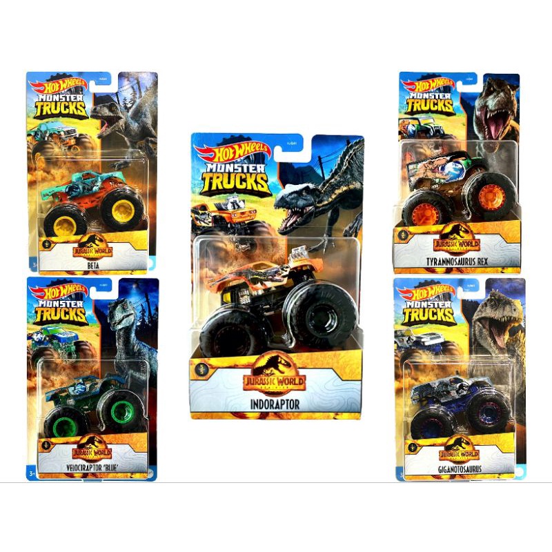 Quality Versatile Hot Wheels Monster Trucks Mattel Hotwheels Truck Jurassic World Dominion - Image 5