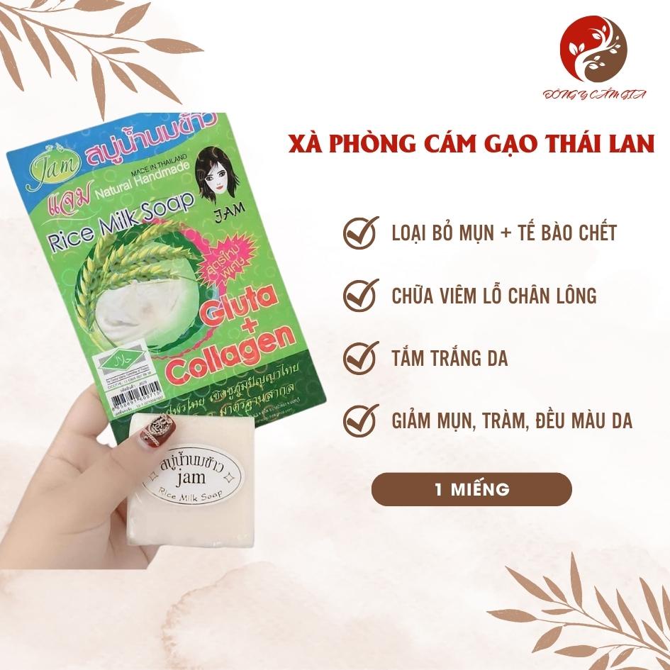 Thai Rice Bran Whitening Soap Jam Rice Milk Soap