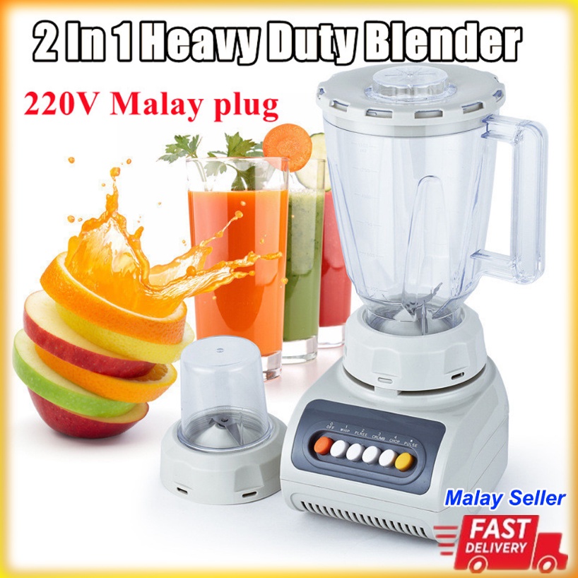 1.5L Blender Heavy Duty Countertop Mixer with Jug Multifunctional Juice Extractor Juicer Machine Food Mixer Food Processor Small Grinder