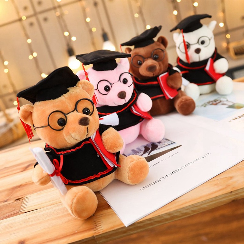 Purpose Multi Jinfucha 18cm Graduation Bear Class of 2021 Stuffed Animal Plush Gift Reliable - Image 2