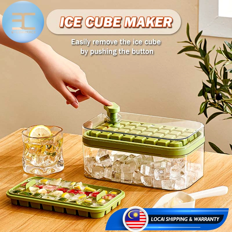 2024 ICE Cube Maker Mould, ICE Cube Tray with Top Cover, Silicone Ice Cube Mould Silikon Dulang Ais Dengan Penutup